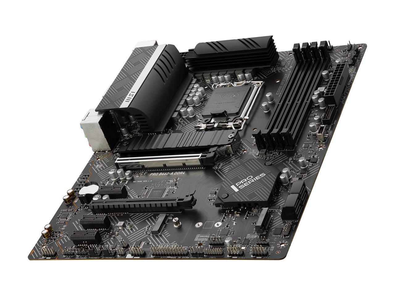MSI PRO B660-A DDR4 LGA 1700 Intel B660 SATA 6Gb/s ATX Intel ...