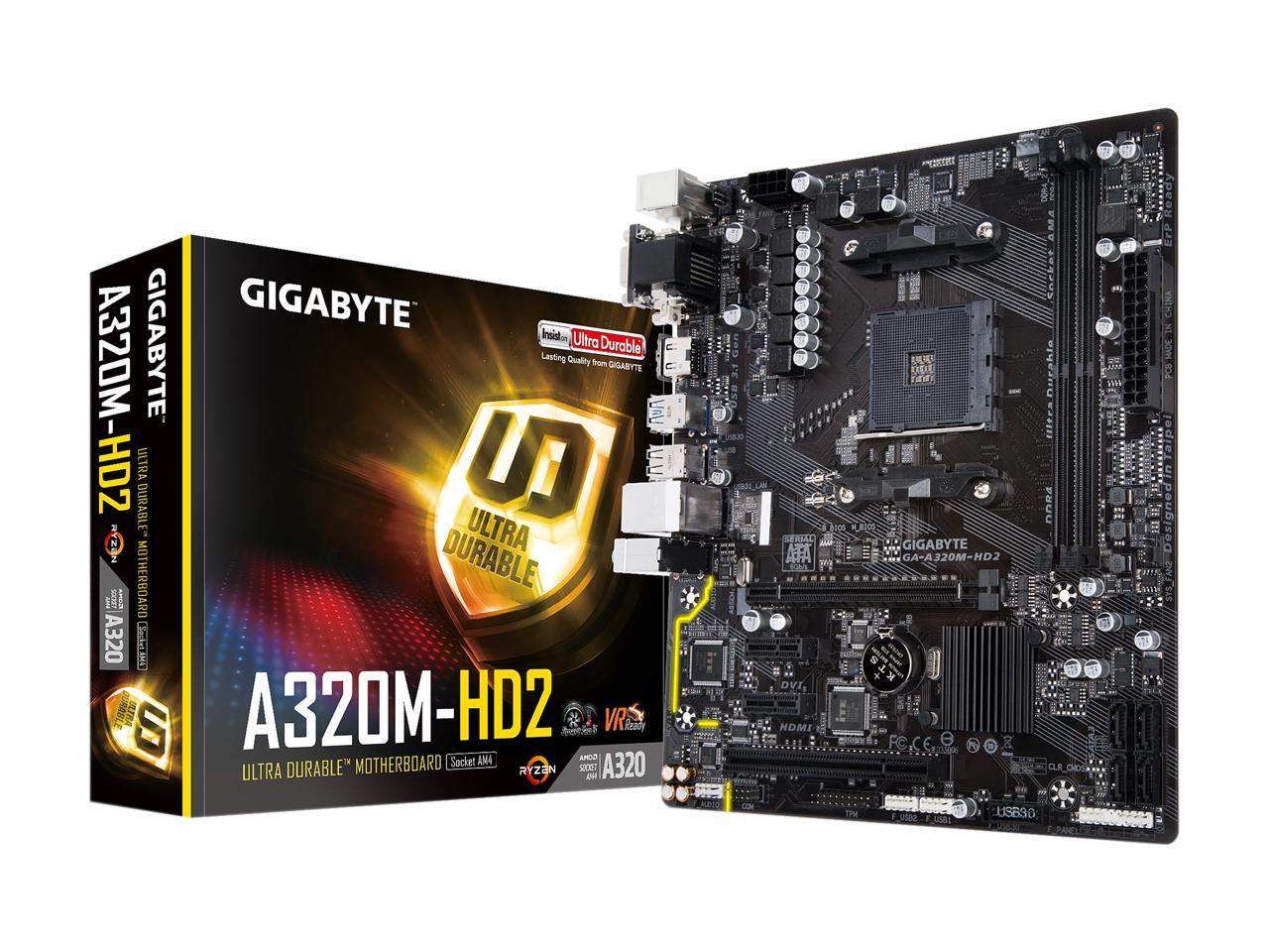 Gigabyte ga a320m h не включается