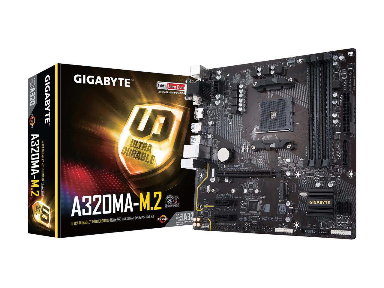 Open Box: Gigabyte Ga-a320ma-m.2 (rev. 1.0) Am4 Micro Atx Amd 