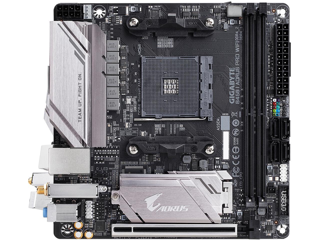 GIGABYTE B450 I AORUS PRO WIFI AM4 Mini ITX AMD Motherboard - Newegg.com