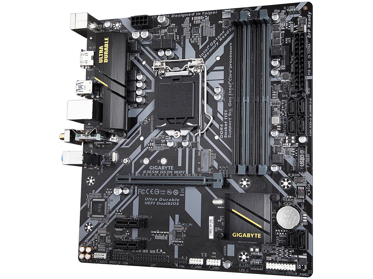 Gigabyte 65m Ds3h Wifi Micro Atx Intel Motherboard Newegg Com