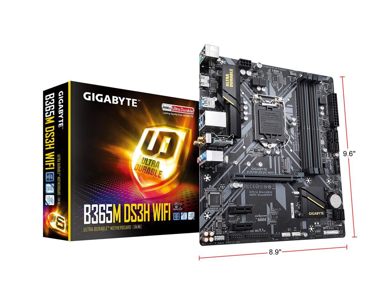 Gigabyte b365m ds3h подключение проводов