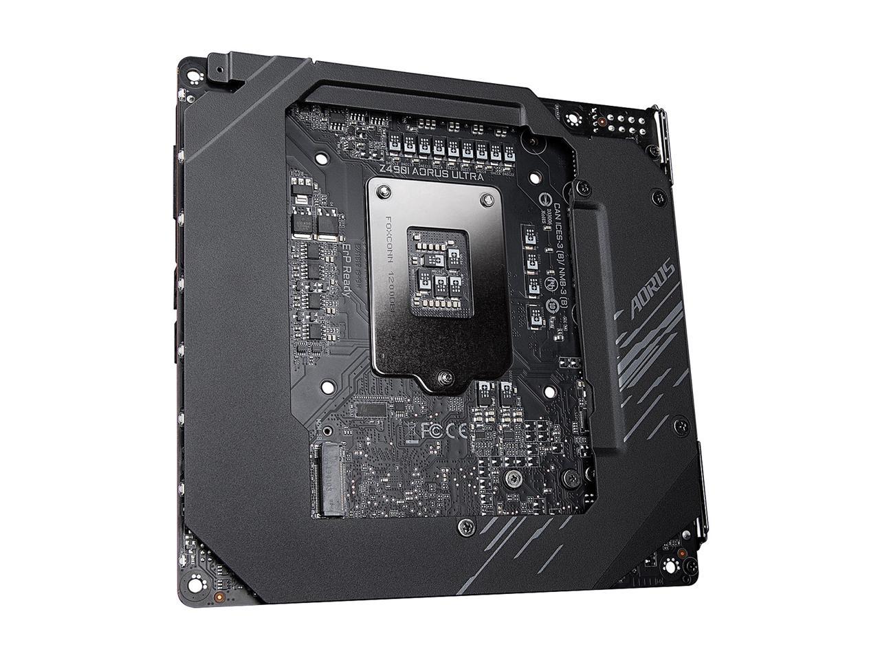 GIGABYTE Z490I AORUS ULTRA LGA 1200 Intel Z490 Mini-ITX Motherboard ...