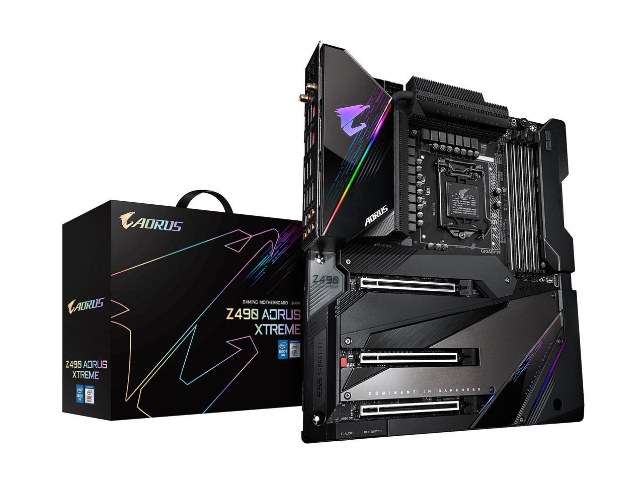 GIGABYTE Z490 AORUS XTREME LGA 1200 Intel Z490 E-ATX Motherboard with ...