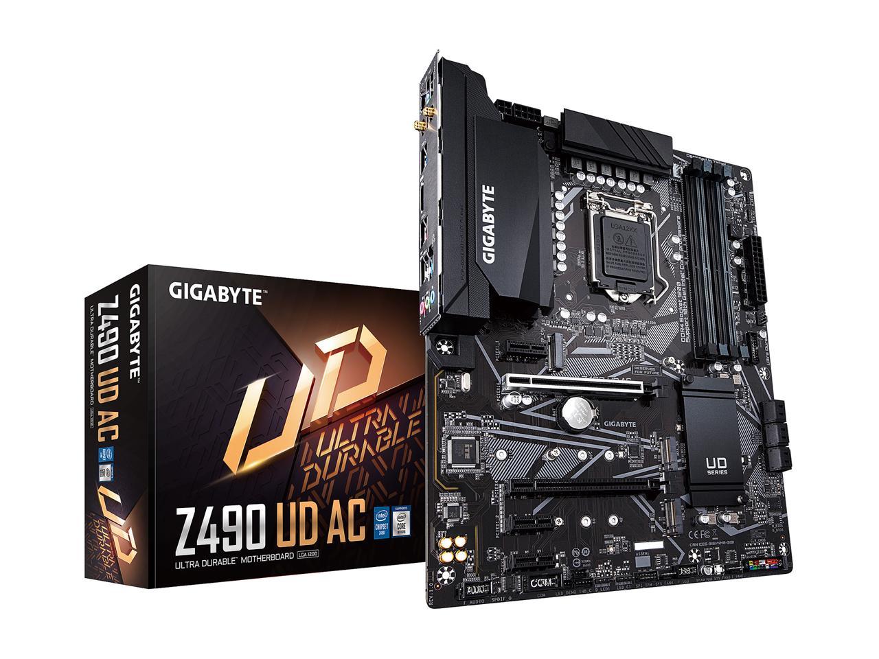 Gigabyte z490 ud горит светодиод vga