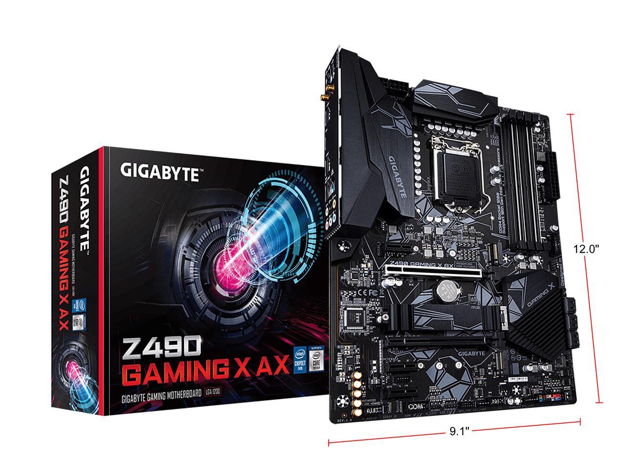 Gigabyte z490 ud горит светодиод vga