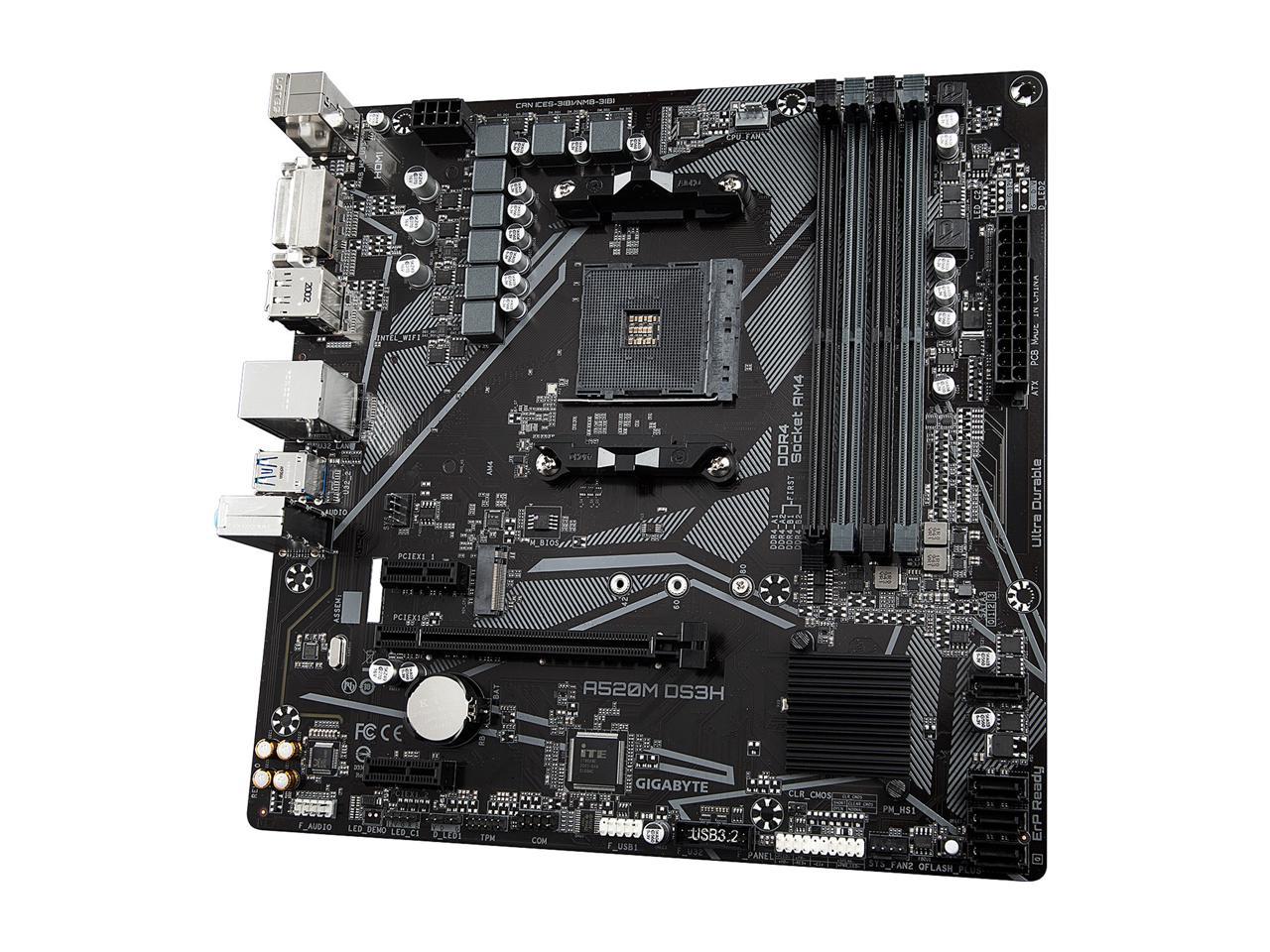 GIGABYTE A520M S2H マザーボード MicroATX AMD A520チップセット搭載