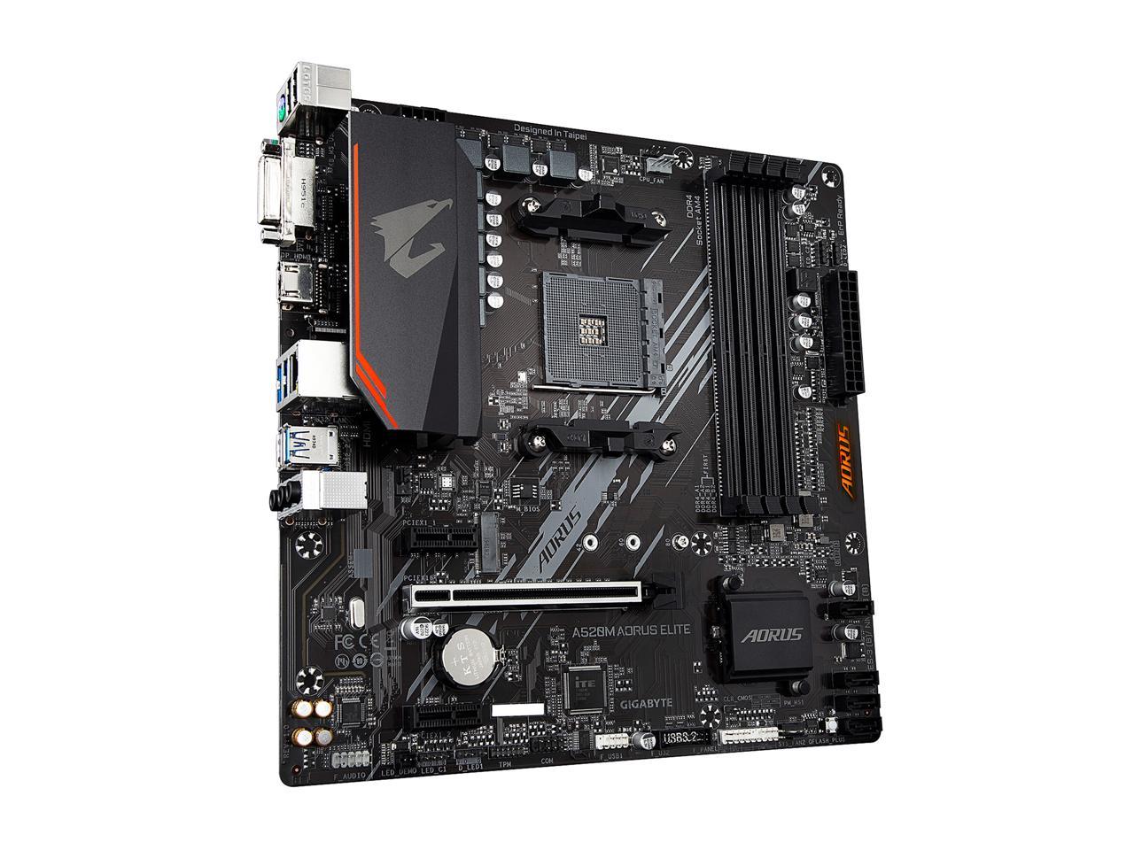 GIGABYTE AORUS A520M AORUS ELITE AM4 Micro ATX AMD Motherboard - Newegg.com