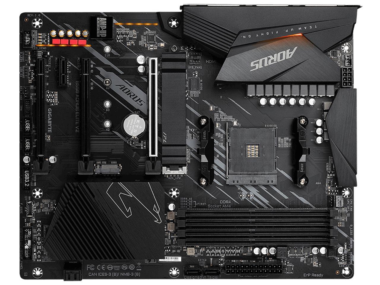 Gigabyte b550 aorus elite v2 какие процессоры поддерживает