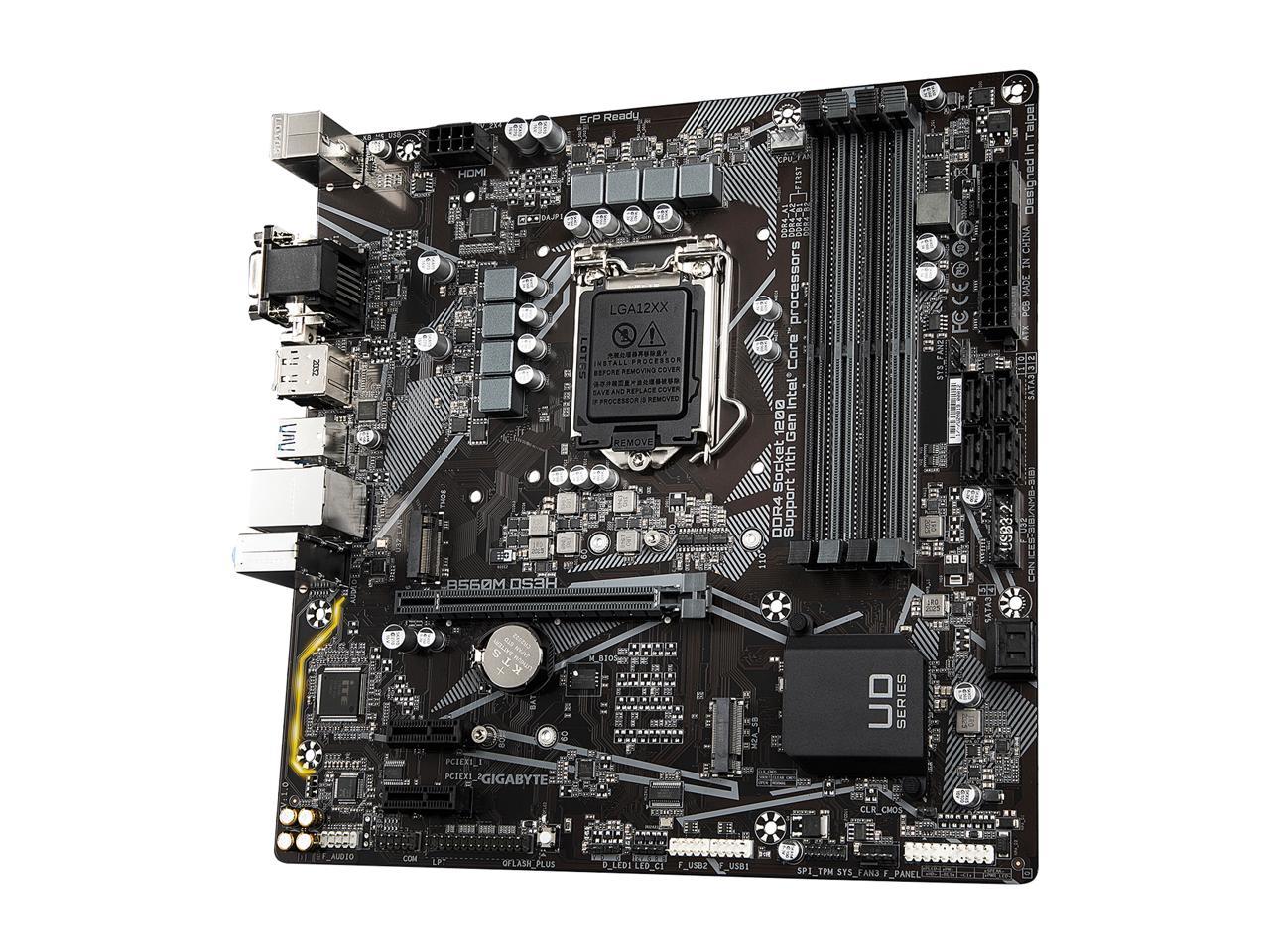 GIGABYTE B560M DS3H LGA 1200 Micro ATX Intel Motherboard - Newegg.com