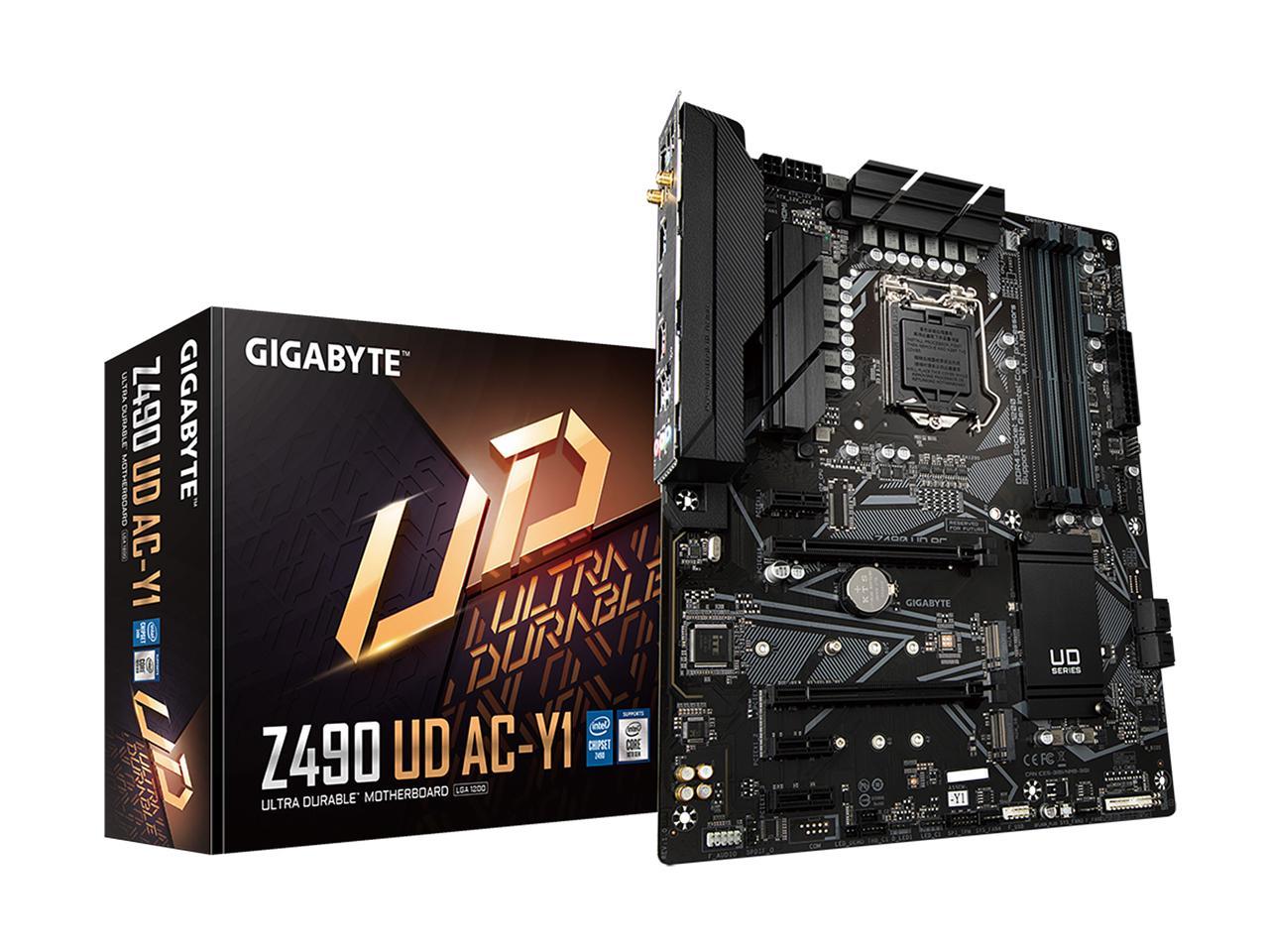 Gigabyte z490 ud горит светодиод vga