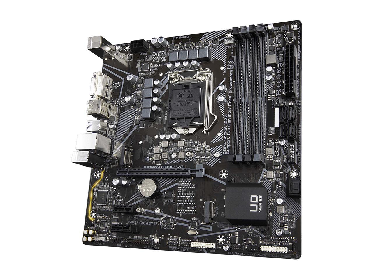 GIGABYTE B560M DS3H V2 Intel B460 LGA 1200 Micro ATX マザーボード