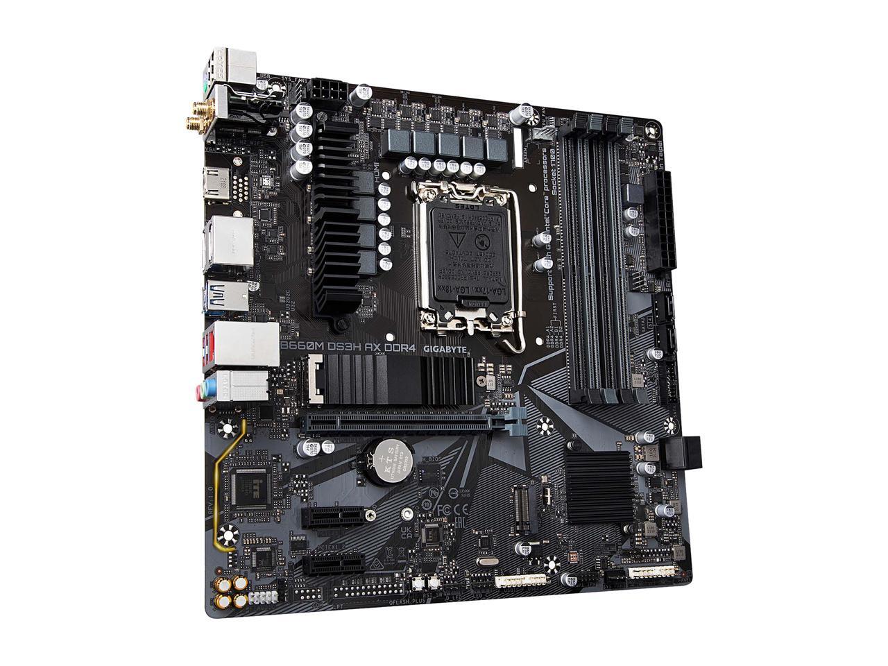 GIGABYTE B660M DS3H AX DDR4 B660 Intel LGA 1700 MATX Motherboard with
