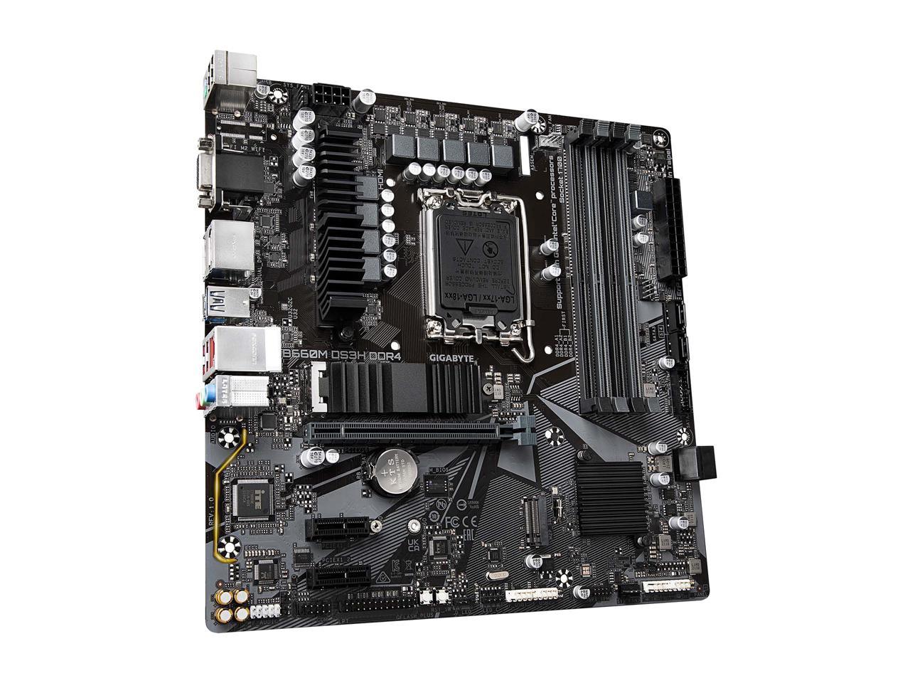 GIGABYTE B660M DS3H DDR4 (B660/ Intel/LGA 1700/ Micro-ATX/ DDR4