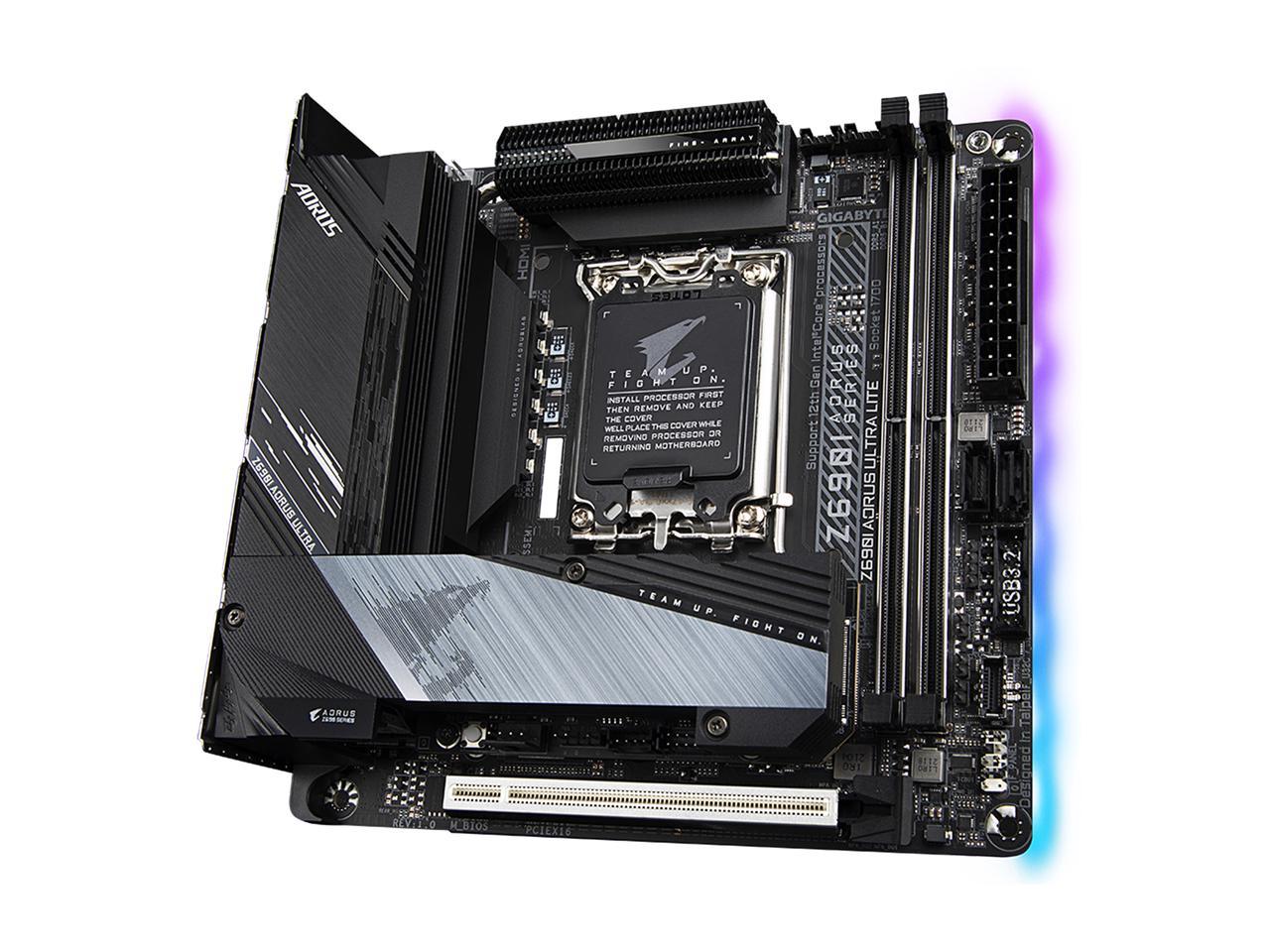 GIGABYTE Z690I AORUS ULTRA LITE (rev. 1.0) LGA 1700 DDR5 Mini ITX Intel