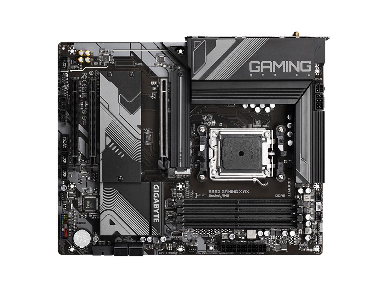 GIGABYTE B650 GAMING X AX AM5 LGA 1718 AMD B650 ATX Motherboard with 5 ...