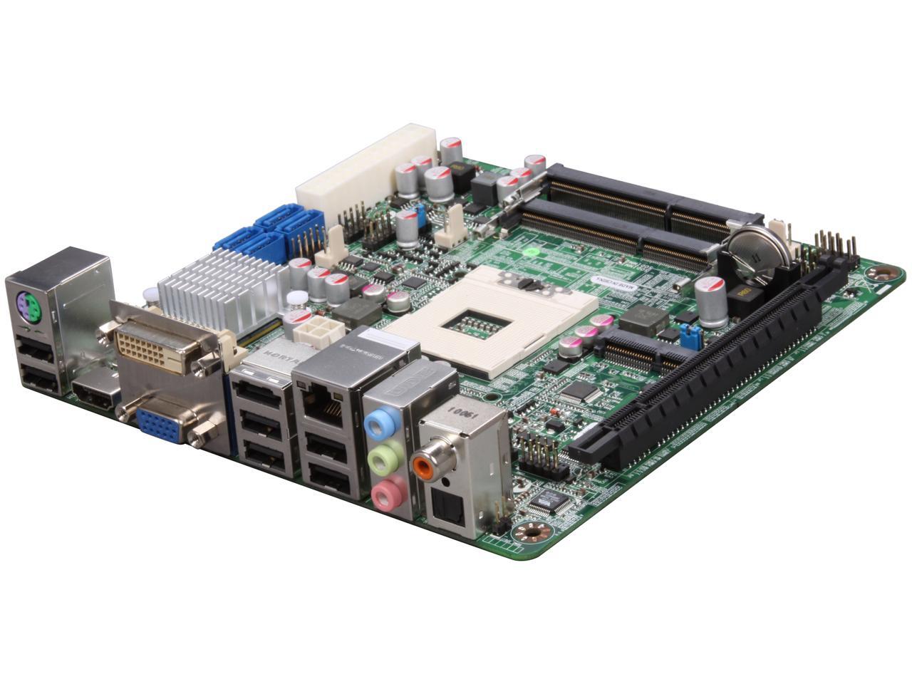 JetWay JNF98-QM57-LF Socket G (PGA 988) Mini ITX Intel Motherboard ...