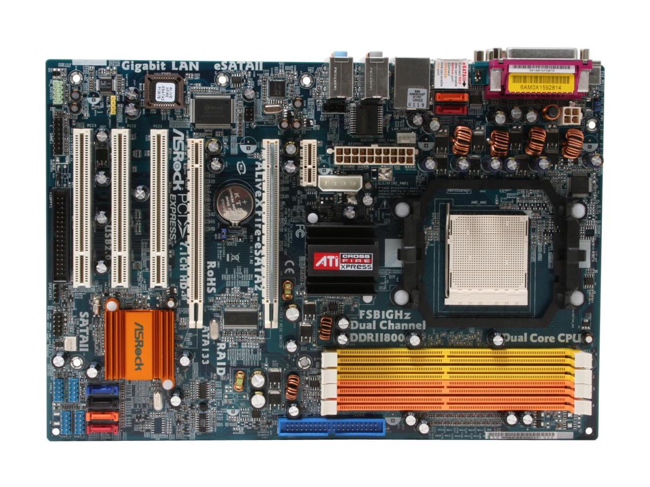 Asrock alivexfire esata2 какие процессоры поддерживает