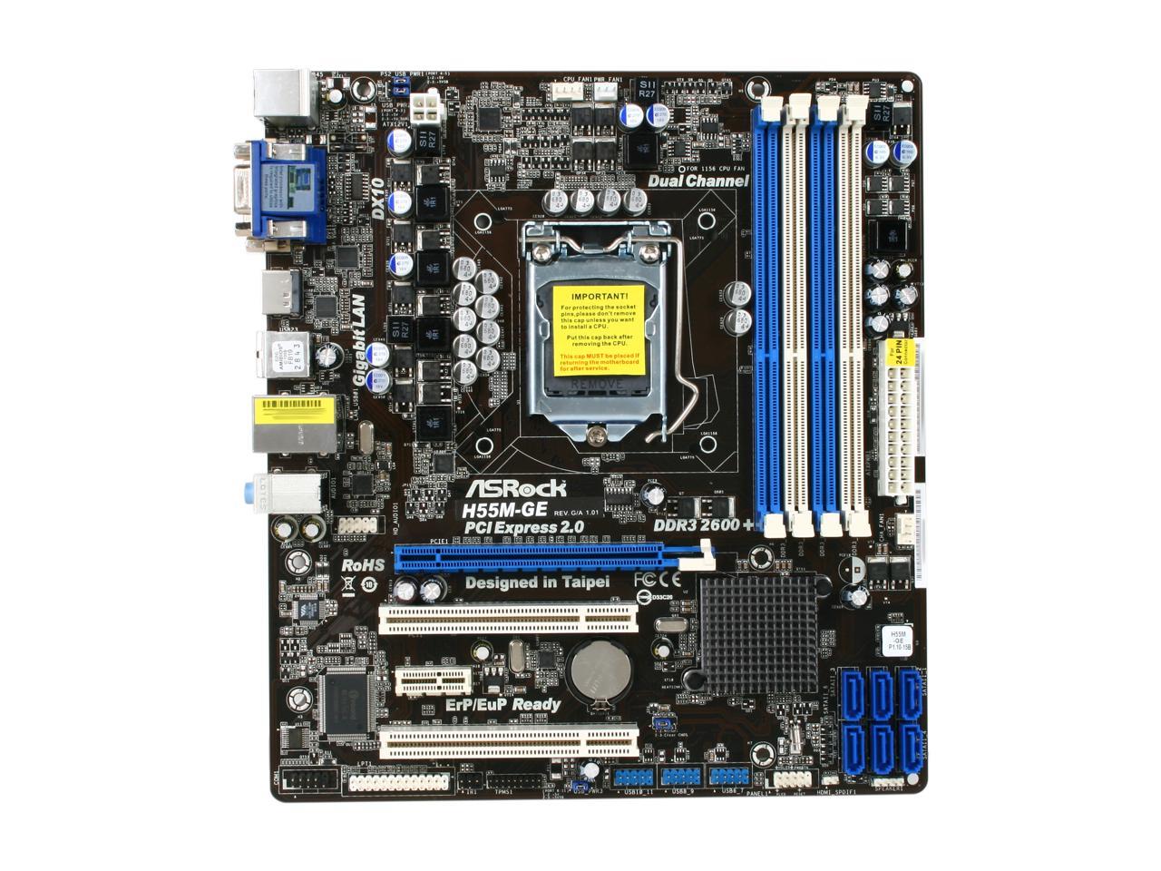 Asrock h55m ge разгон