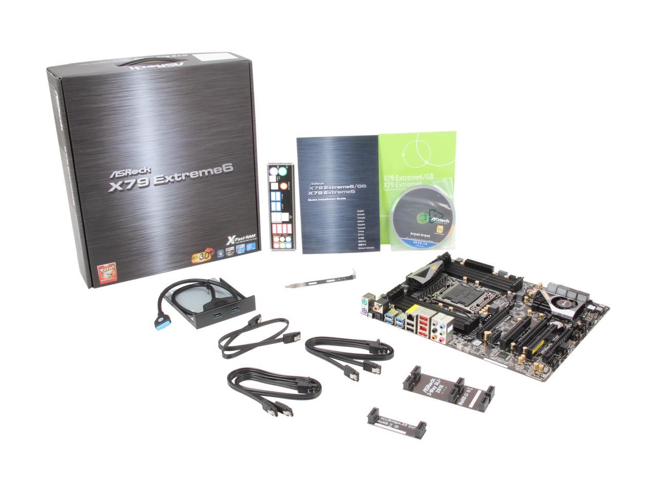 ASRock X79 Extreme6 LGA 2011 ATX Intel Motherboard - Newegg.com