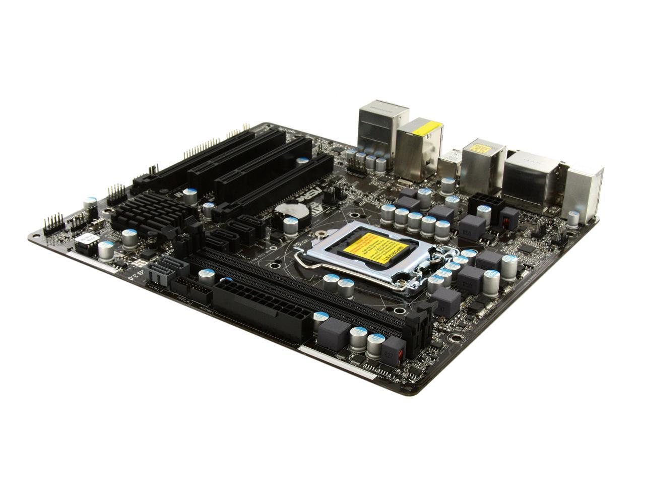 Used - Very Good: ASRock H77M LGA 1155 Micro ATX Intel Motherboard