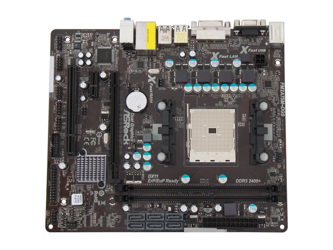 Asrock fm2a75m dgs не запускается