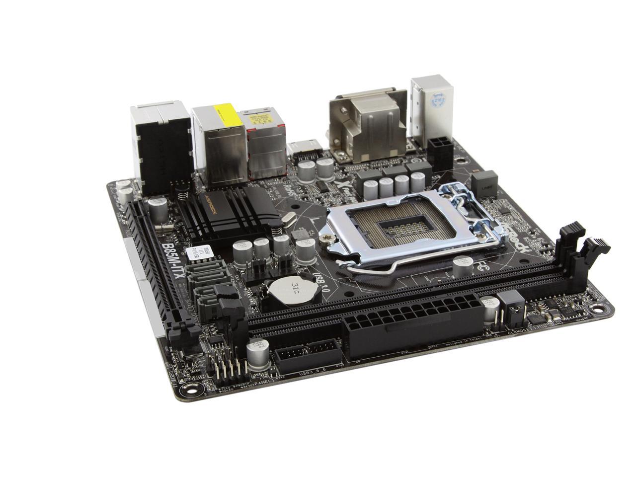 ASRock B85M-ITX LGA 1150 Intel B85 HDMI SATA 6Gb/s USB 3.0 Mini ITX Intel  Motherboard