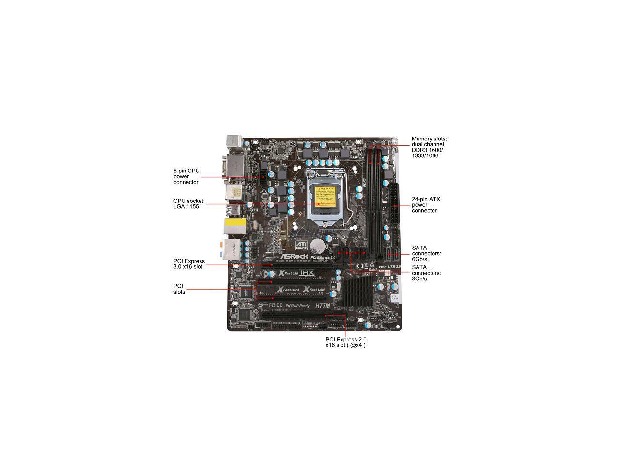 H77m asrock не запускается