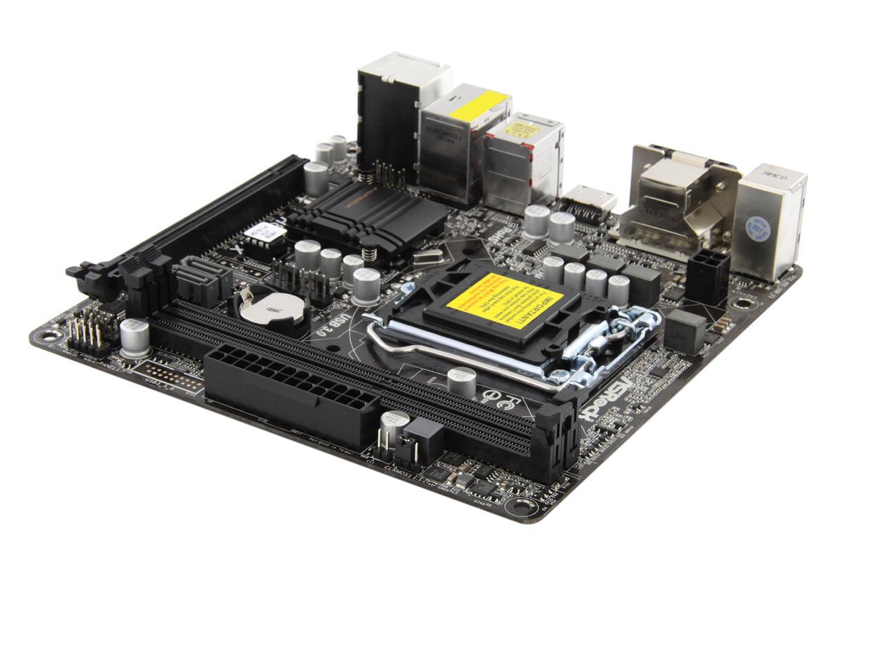 ASRock H81M-ITX LGA 1150 Intel H81 HDMI SATA 6Gb/s USB 3.0 Mini ITX Intel  Motherboard