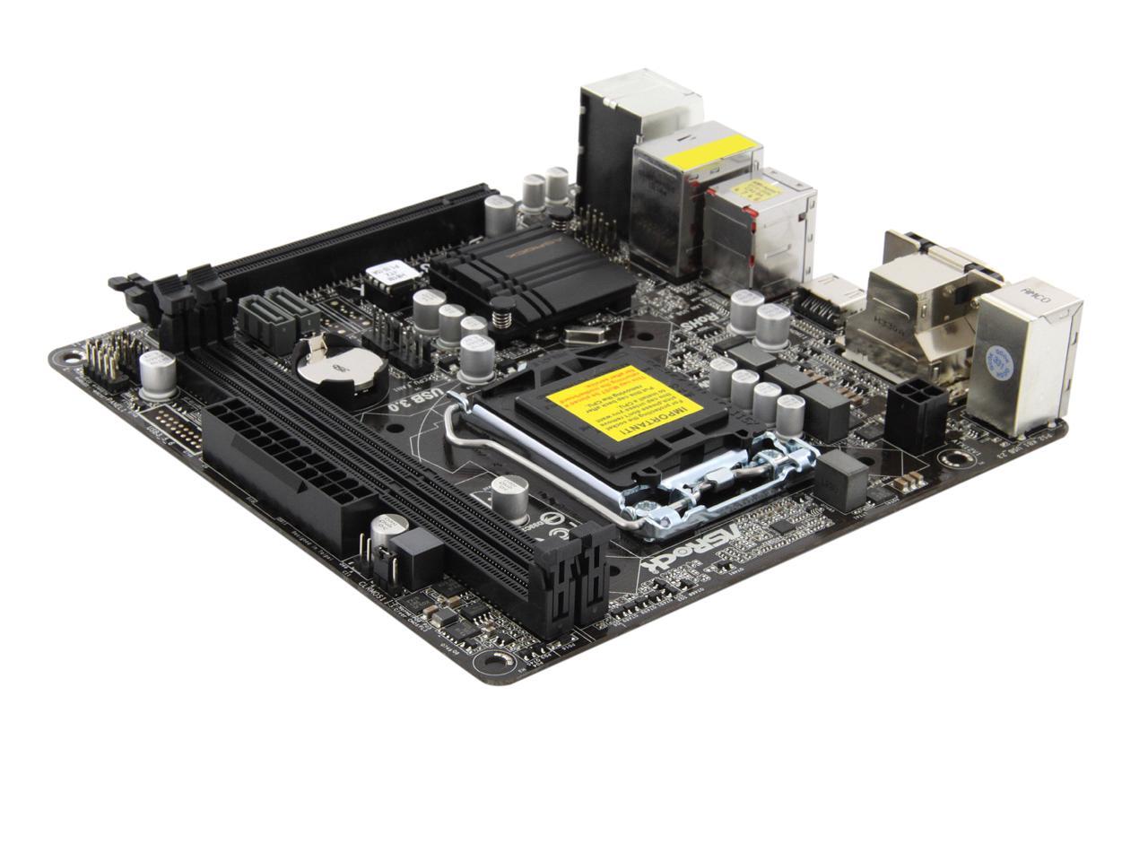 ASRock H81M-ITX LGA 1150 Intel H81 HDMI SATA 6Gb/s USB 3.0 Mini ITX Intel  Motherboard