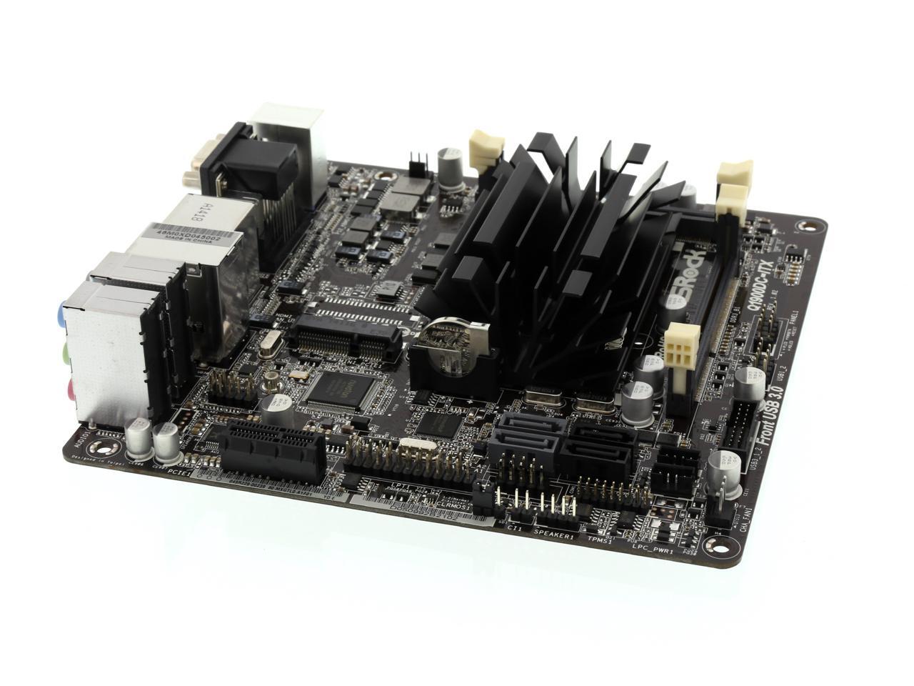 Asrock q1900dc itx intel celeron j1900 motherboard cpu vga combo