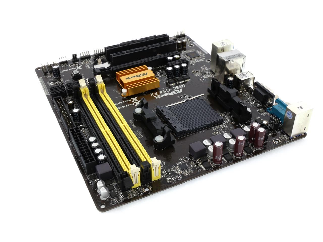 ASRock N68C-GS4 FX 95W Socket AM3+ / AM3 / AM2+ / AM2 processors NVIDIA GeForce 7025 / nForce 630a Micro ATX AMD Motherboard