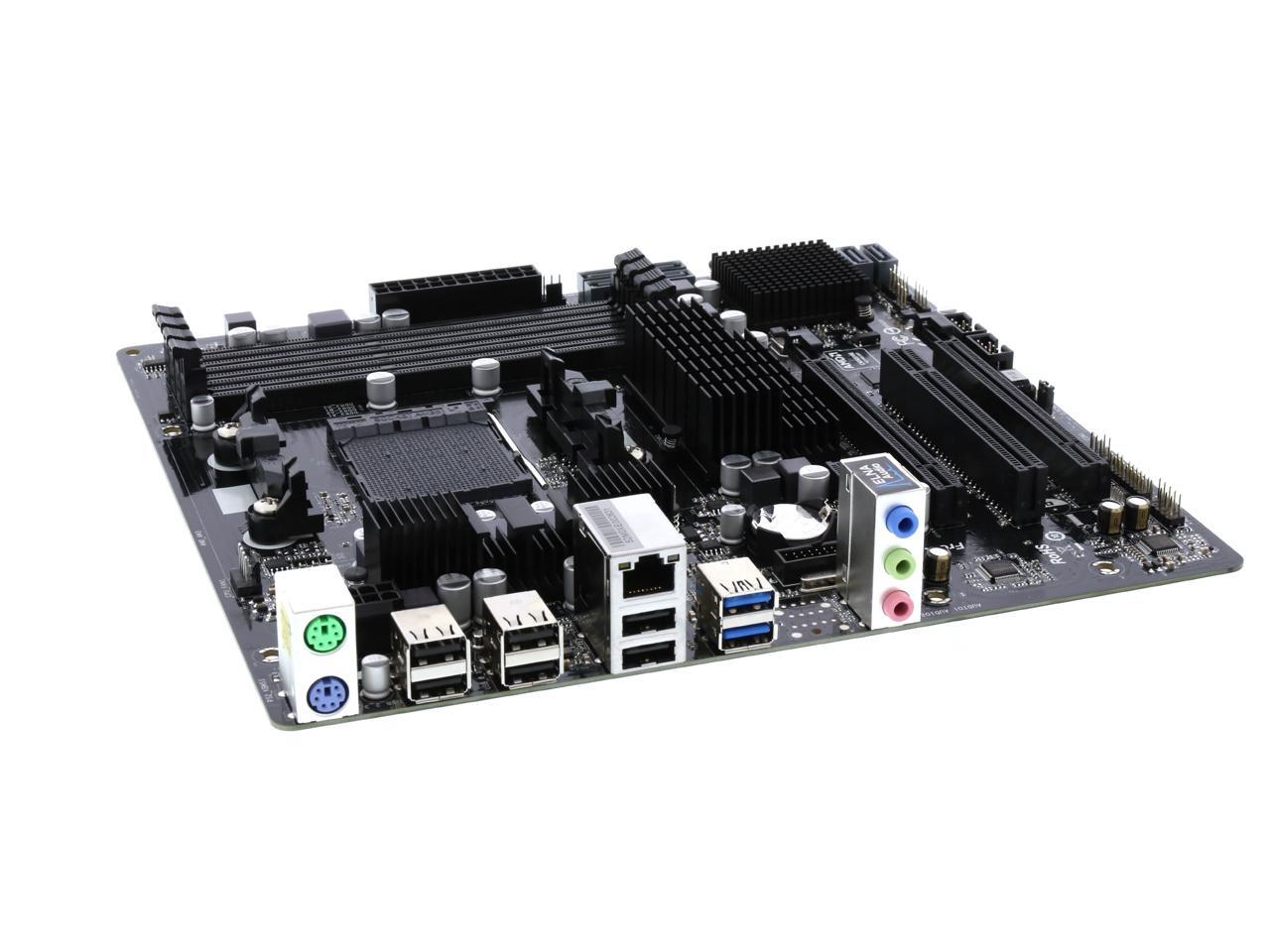 ASRock 970M Pro3 Mainboard Sockel AM3+ Micro ATX, 4x DDR3 Speicher, 2x USB 3.0, SATA3 6.0 Gb/s 
