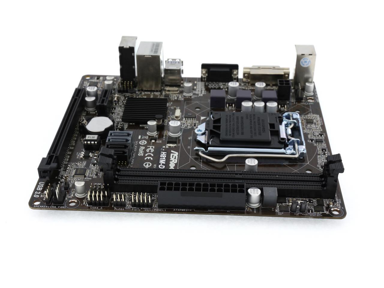 ASRock H81M-DG4 LGA 1150 Micro ATX Intel Motherboard - Newegg.com