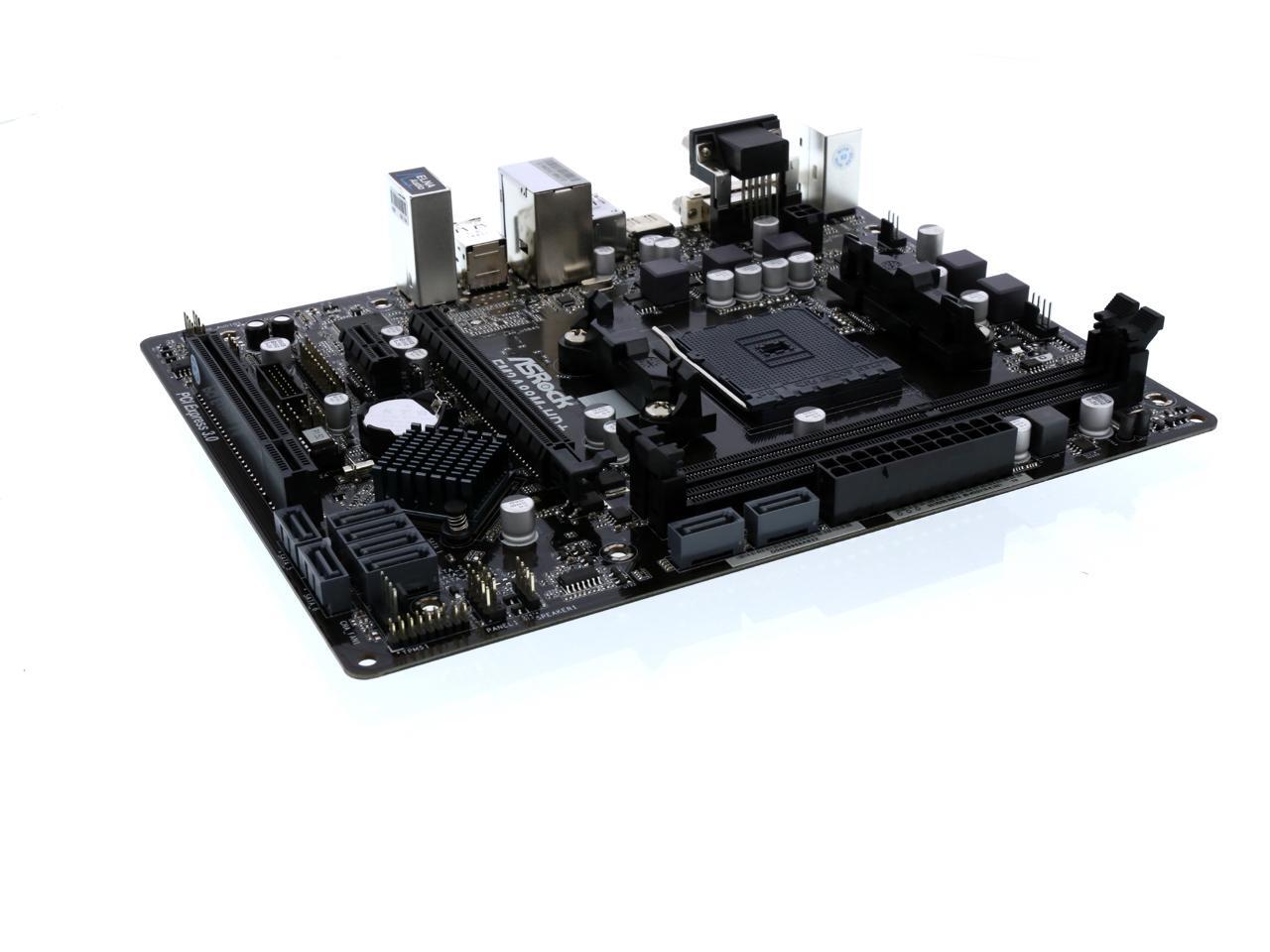 ASRock FM2A88M-HD+ R2.0 FM2+ 95W / FM2 100W Micro ATX AMD Motherboard ...