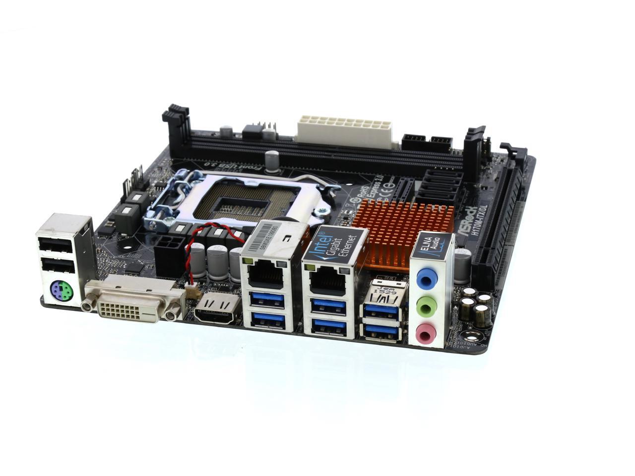 Used - Very Good: ASRock H170M-ITX/DL LGA 1151 Mini ITX Intel 