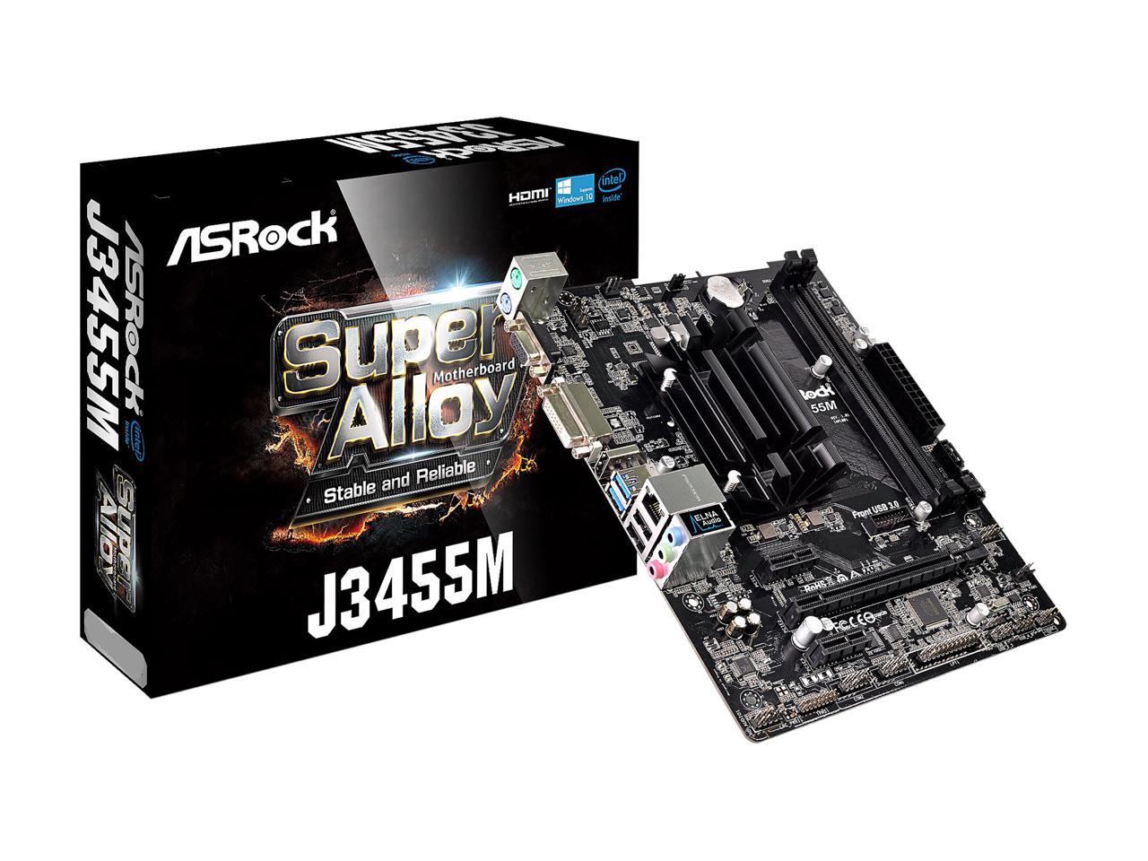 ASRock J3455M Intel QuadCore Celeron Processor J3455 (up to 2.3 GHz