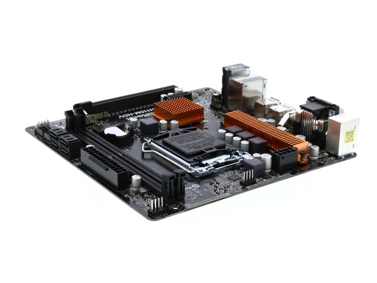 ASRock H110M-HDV R3.0 LGA 1151 Micro ATX Motherboards - Intel - Newegg.com