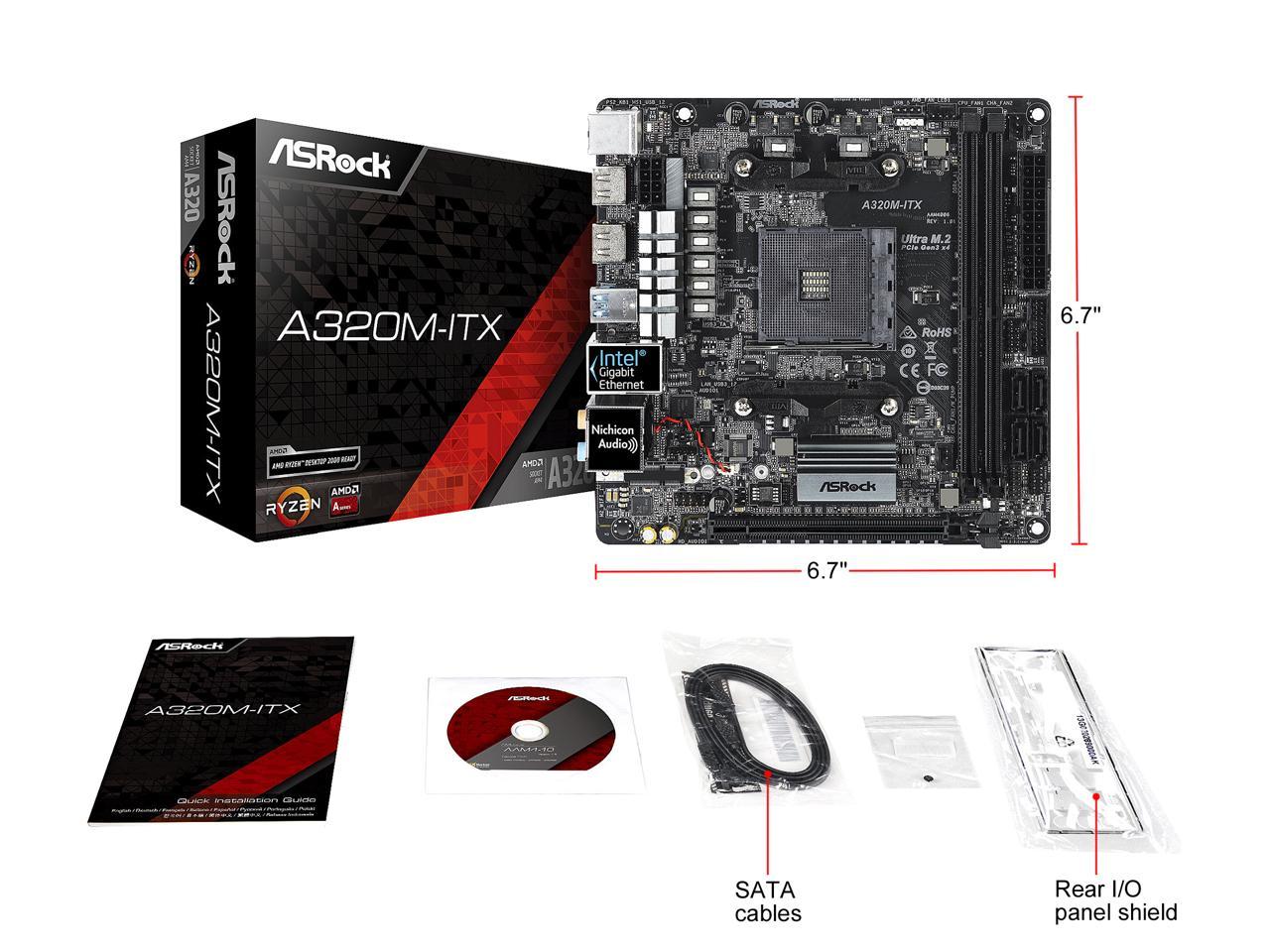 Asrock a320m itx обзор