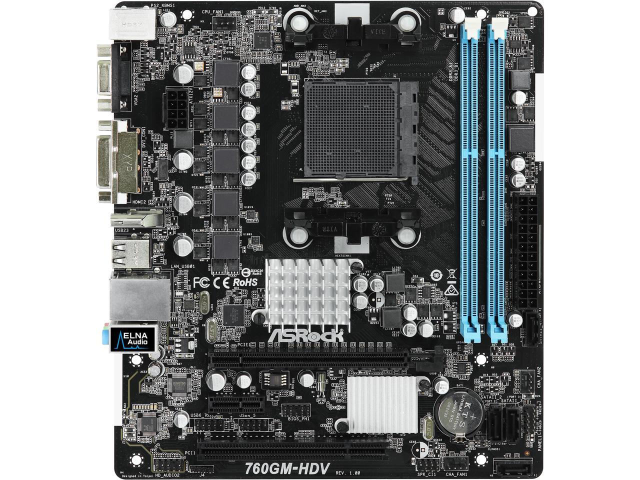 ASRock 760GMHDV AM3+/AM3 Micro ATX AMD Motherboard Newegg.ca