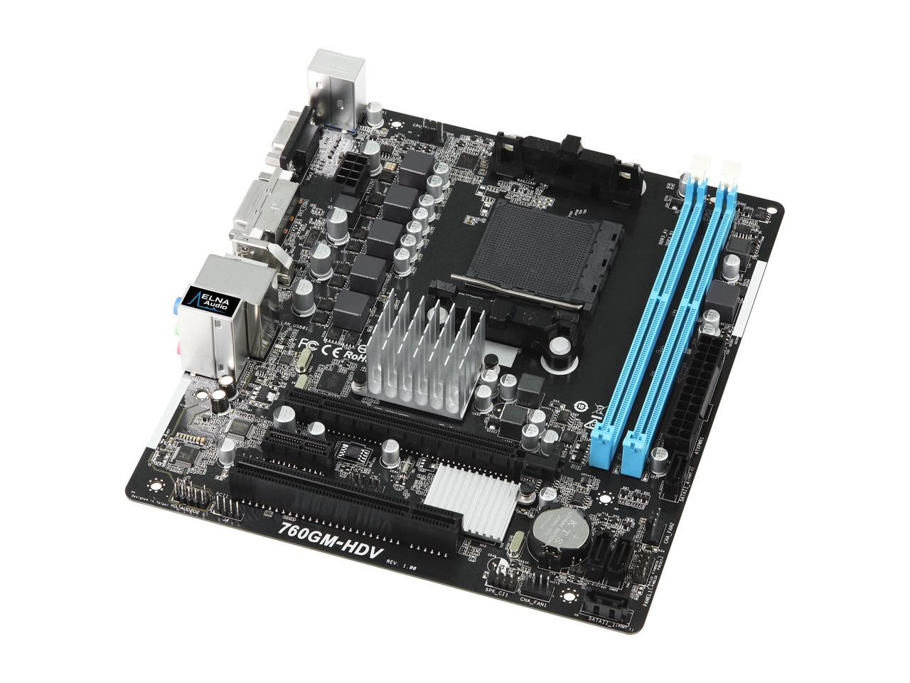 Asrock 760gm hdv нет звука