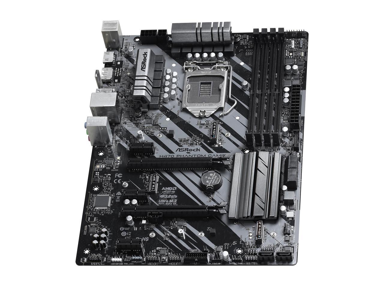ASRock H470 Phantom Gaming 4 LGA 1200 ATX Intel Motherboard 