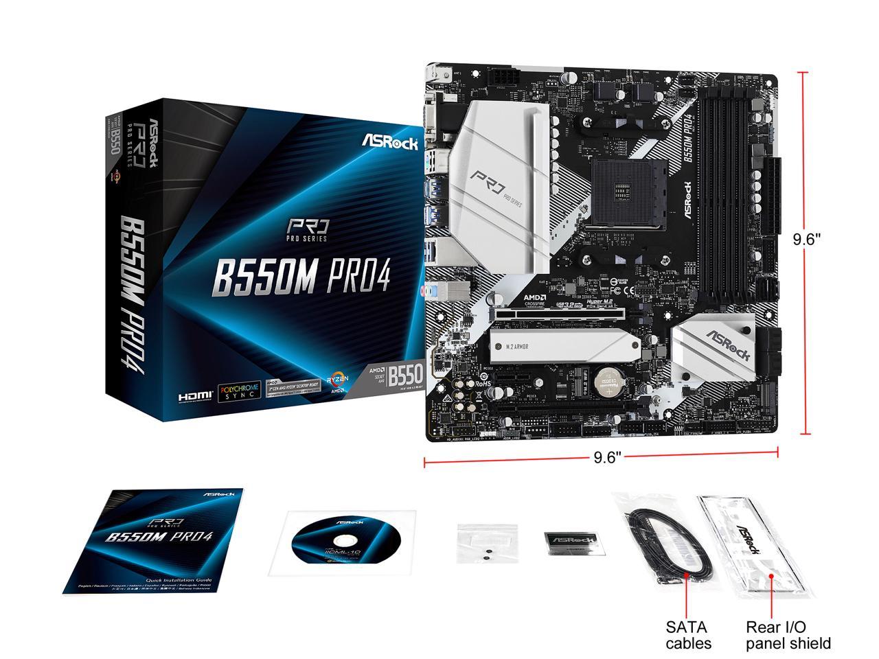 Asrock b550m pro4 совместимость процессоров