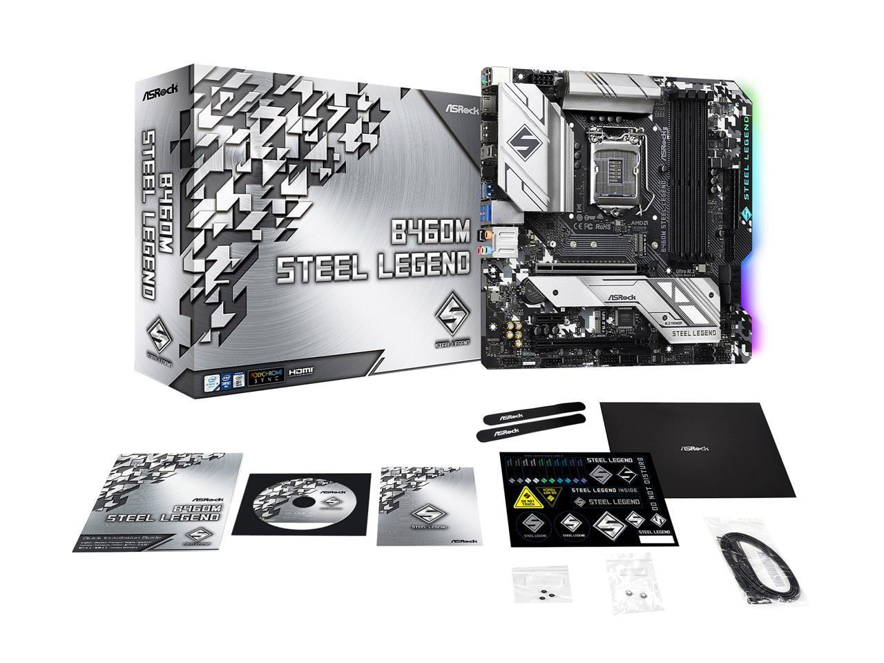 Asrock b460m steel legend какие процессоры поддерживает