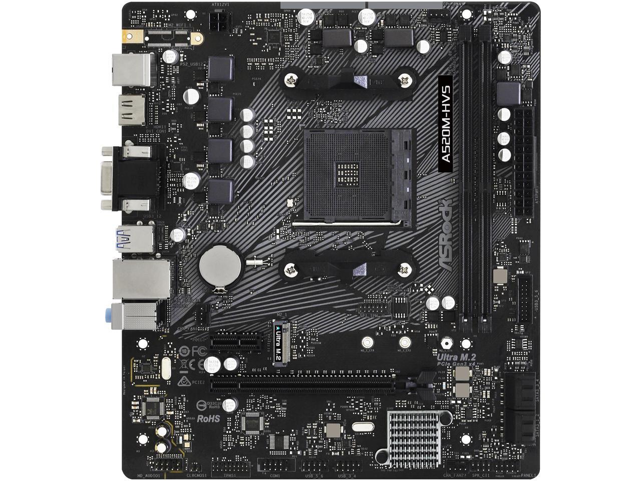 Asrock a520m hvs совместимость