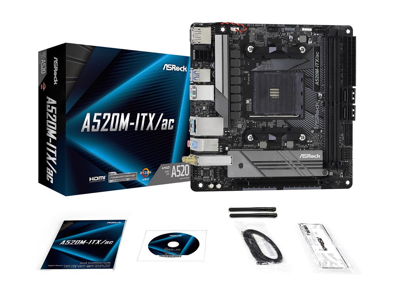 Asrock a520m itx ac обзор