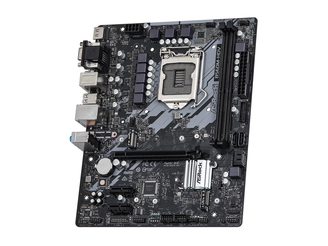 Asrock b560m hdv материнская плата не работает lan