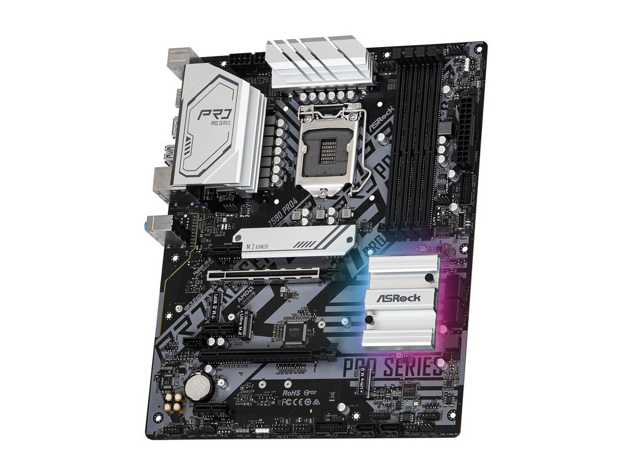 ASRock Z590 PRO4 LGA 1200 ATX Intel Motherboard - Newegg.com