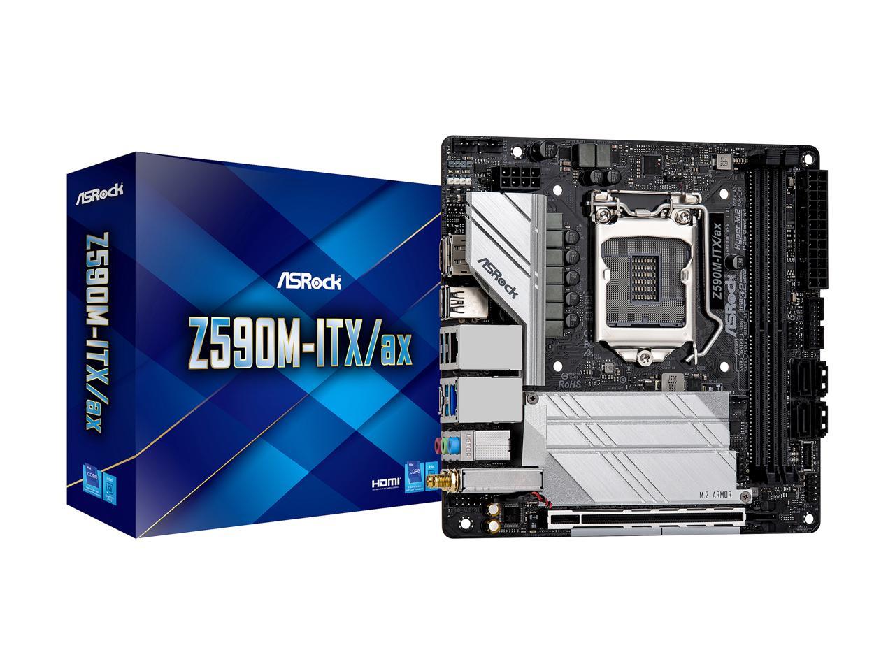 Asrock z590m itx ax обзор