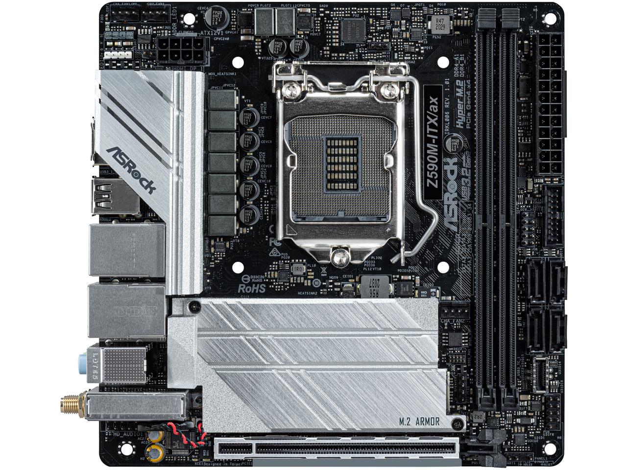 Asrock z590m itx ax обзор